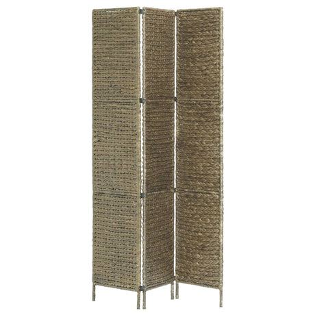3-Panel Room Divider 116X160 Cm Water Hyacinth
