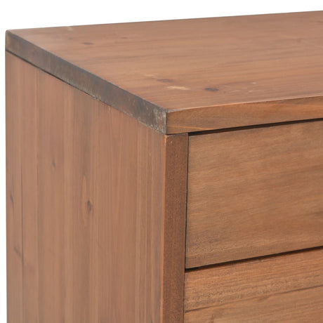 Tv Cabinet With 4 Drawers 120X30X40 Cm Solid Fir Wood