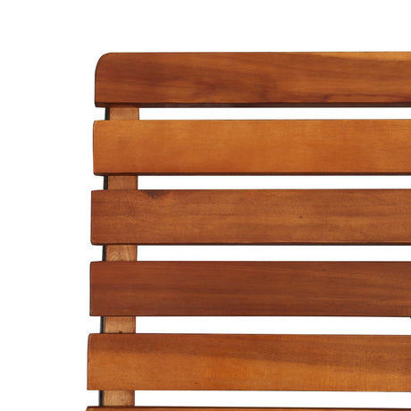 2 Pcs Reclining Garden Chairs Solid Acacia Wood