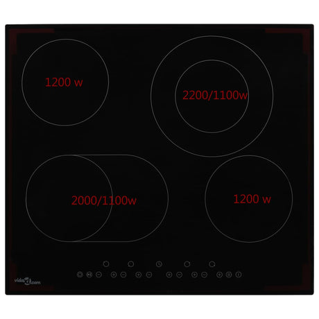 Ceramic Hob With 4 Burners Touch Control