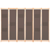 6-Panel Room Divider 240X170X4 Cm Fabric