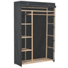 Wardrobe Fabric And Pinewood 110X40X170 Cm