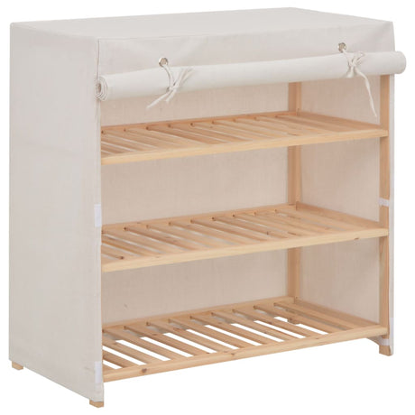 Shoe Cabinet With Cover 79X40X80 Cm Fabric