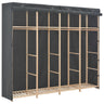 Wardrobe 200X40X170 Cm Fabric