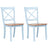 Dining Chairs 6 Pcs White And Light Wood Solid Rubber Wood