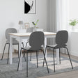 Dining Table 114X71X75 Cm Solid Rubber Wood