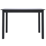 Dining Table 114X71X75 Cm Solid Rubber Wood