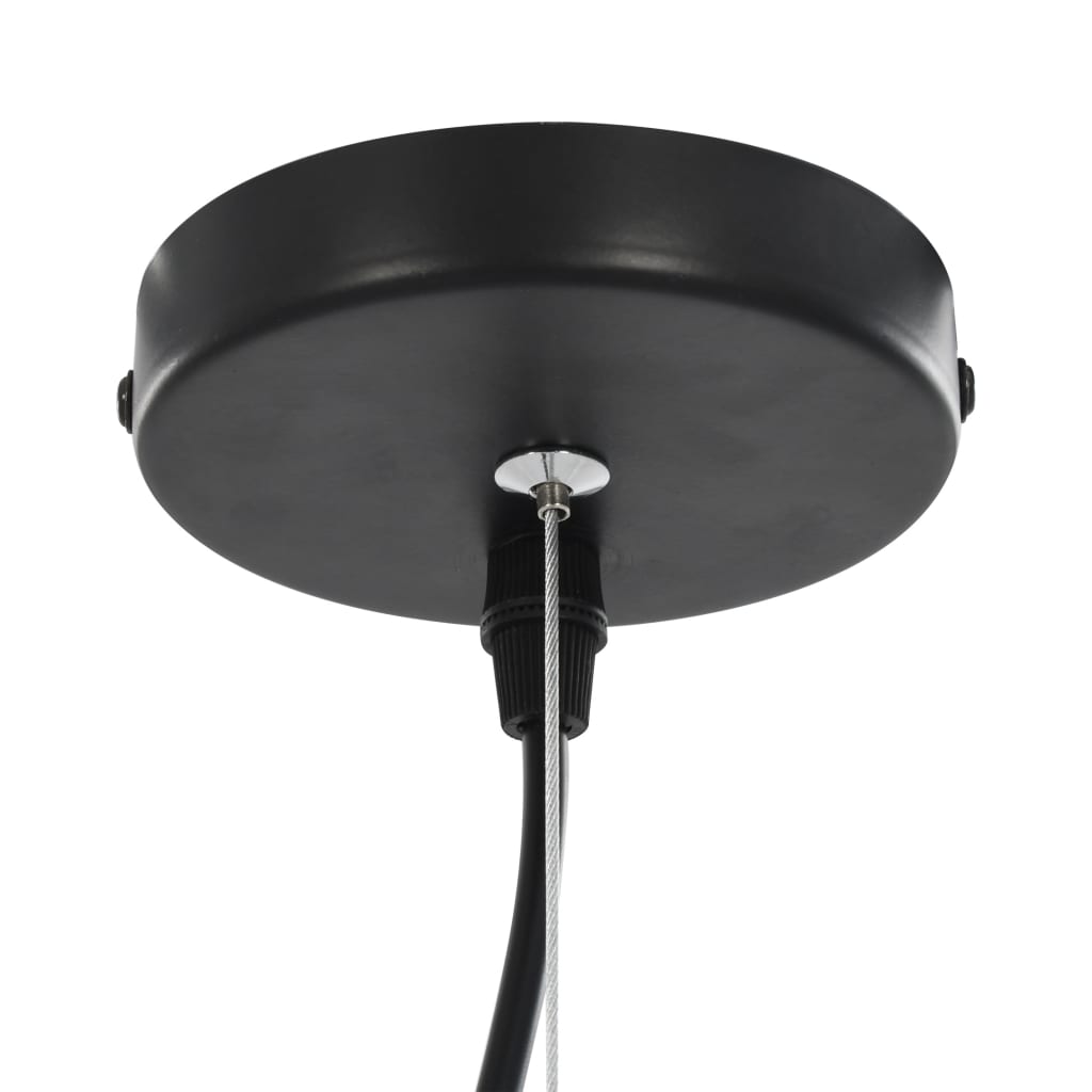 Ceiling Lamps 2 Pcs Black And Gold Semi-Spherical E27