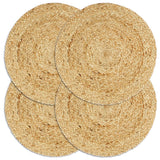 Placemats 4 Pcs Plain 38 Cm Round