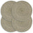 Placemats 4 Pcs Plain 38 Cm Round