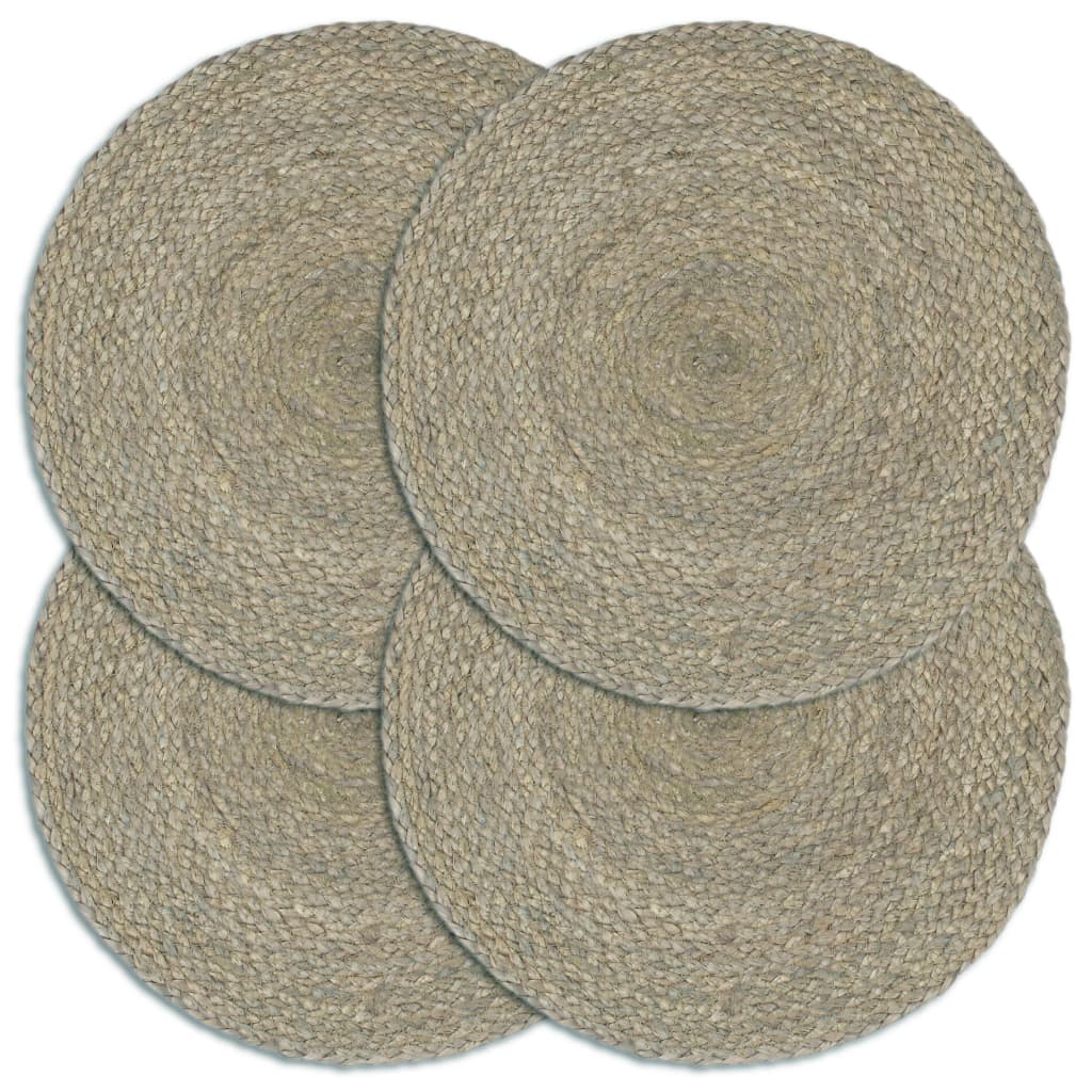 Placemats 4 Pcs Plain 38 Cm Round