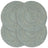 Placemats 4 Pcs Plain 38 Cm Round