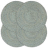 Placemats 4 Pcs Plain 38 Cm Round