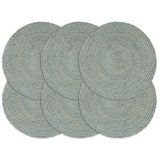 Placemats 4 Pcs Plain 38 Cm Round