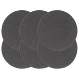 Placemats 4 Pcs Plain 38 Cm Round