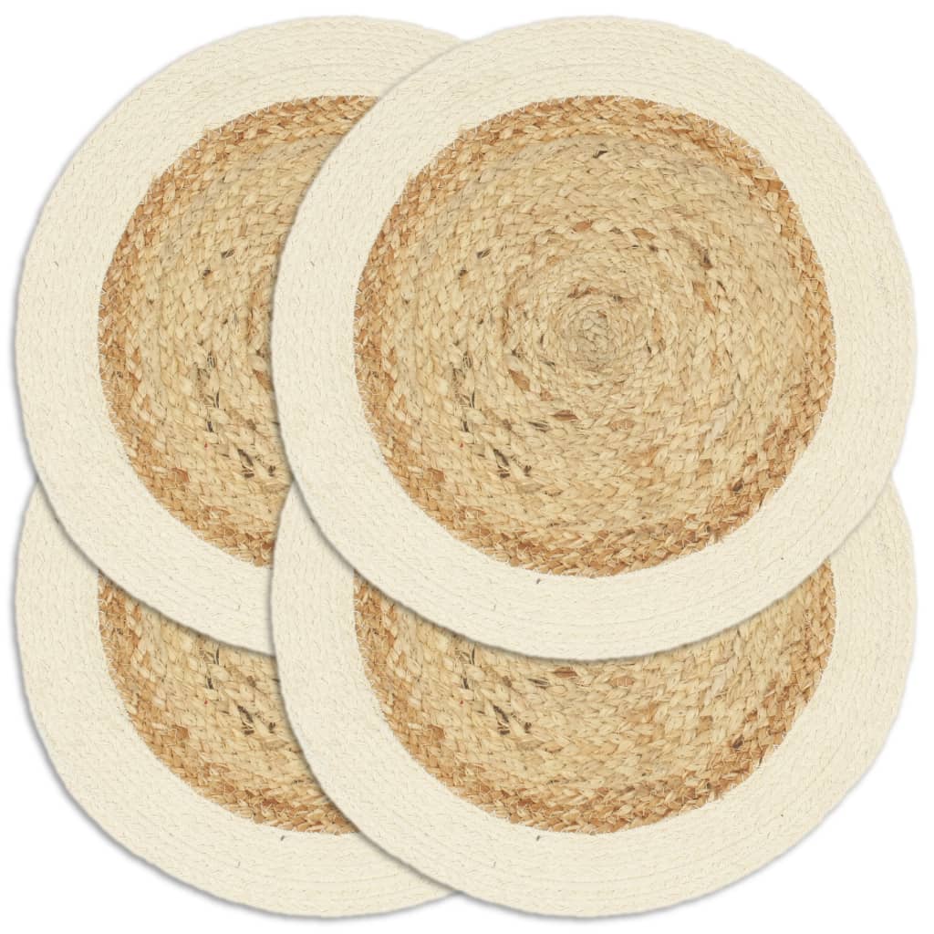 Placemats 4 Pcs Plain 38 Cm Round
