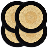 Placemats 4 Pcs Plain 38 Cm Round