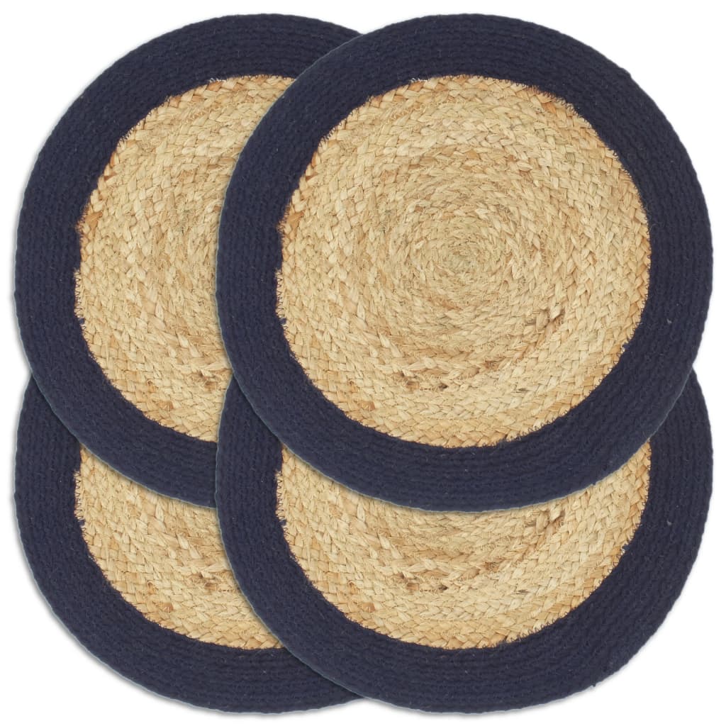 Placemats 4 Pcs Plain 38 Cm Round