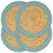 Placemats 4 Pcs Plain 38 Cm Round