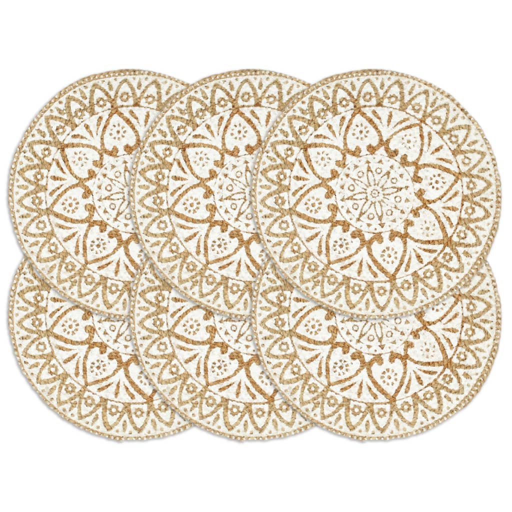Placemats 4 Pcs Plain 38 Cm Round
