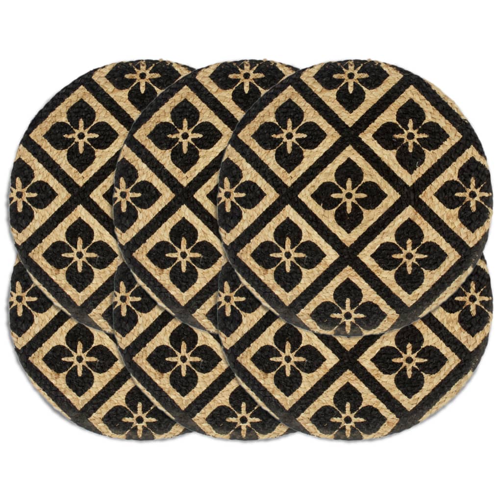 Placemats 4 Pcs Plain 38 Cm Round