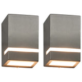 Outdoor Wall Lights 2 Pcs 35 W Rectangular