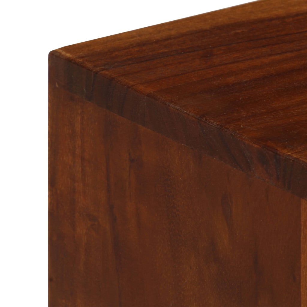 Tv Cabinet With 3 Drawers 110X35X50 Cm Solid Acacia Wood