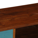 Tv Cabinet With 3 Drawers 110X35X50 Cm Solid Acacia Wood