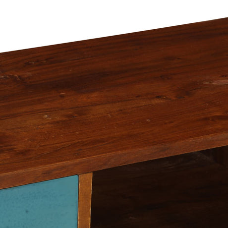 Tv Cabinet With 3 Drawers 110X35X50 Cm Solid Acacia Wood