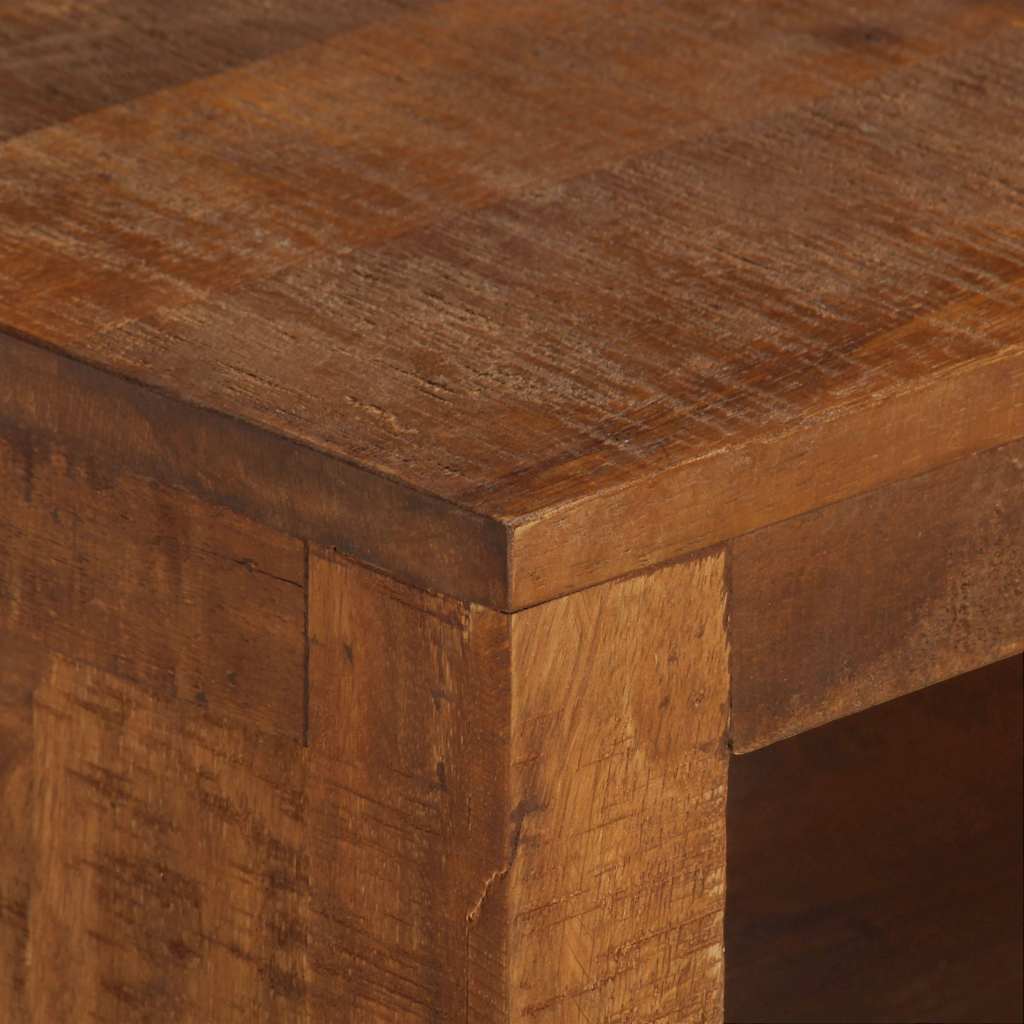 Coffee Table With 2 Drawers 90X40X50 Cm Solid Mango Wood