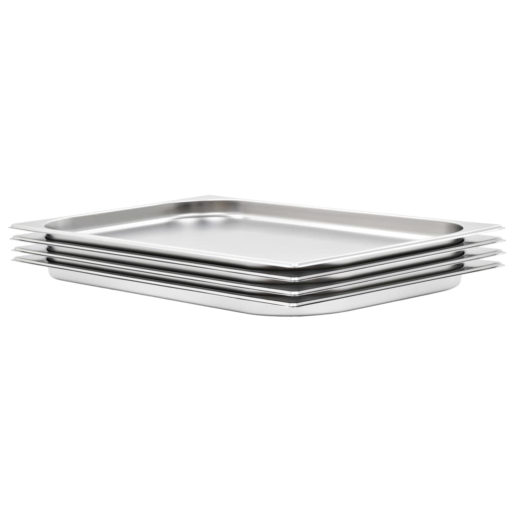 Gastronorm Containers 2 Pcs Gn 1/1 150 Mm Stainless Steel