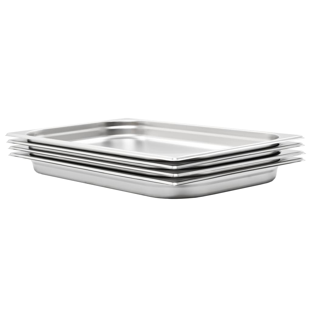 Gastronorm Containers 2 Pcs Gn 1/1 150 Mm Stainless Steel