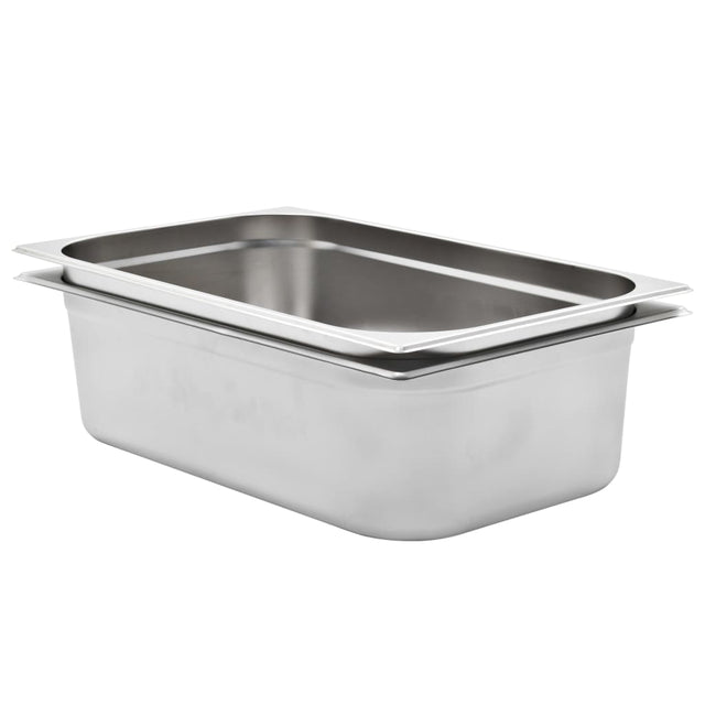 Gastronorm Containers 2 Pcs Gn 1/1 150 Mm Stainless Steel