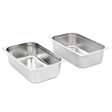 Gastronorm Containers 2 Pcs Gn 1/1 150 Mm Stainless Steel