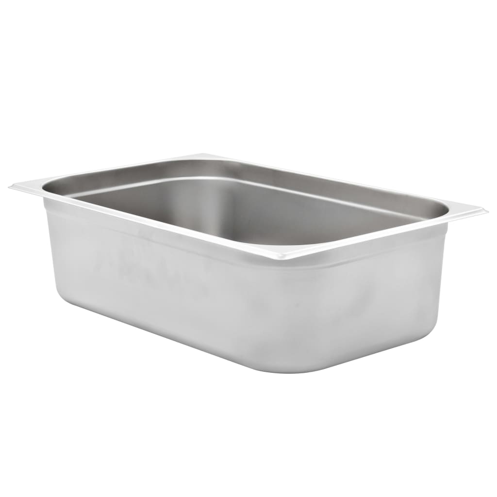 Gastronorm Containers 2 Pcs Gn 1/1 150 Mm Stainless Steel