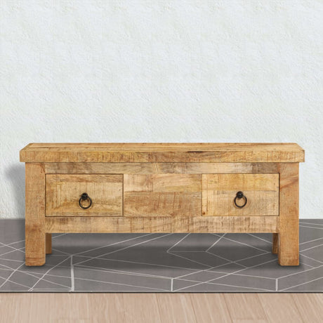 Coffee Table 90X45X35 Cm Solid Mango Wood