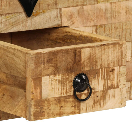 Coffee Table Solid Mango Wood 80X40X35 Cm
