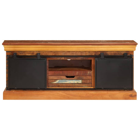 Tv Cabinet 110X30X45 Cm Solid Reclaimed Wood