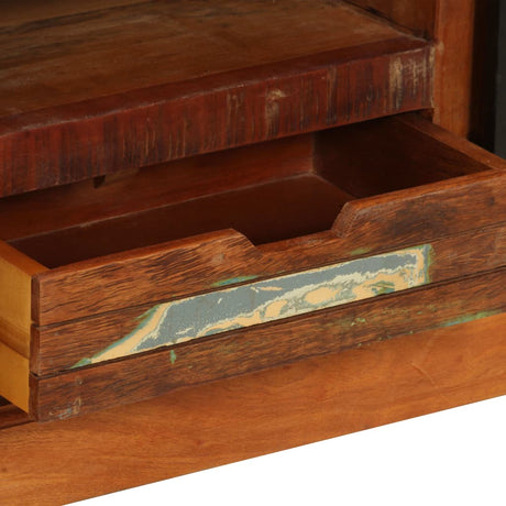 Tv Cabinet 110X30X45 Cm Solid Reclaimed Wood