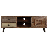Tv Cabinet 118X30X40 Cm Solid Mango Wood