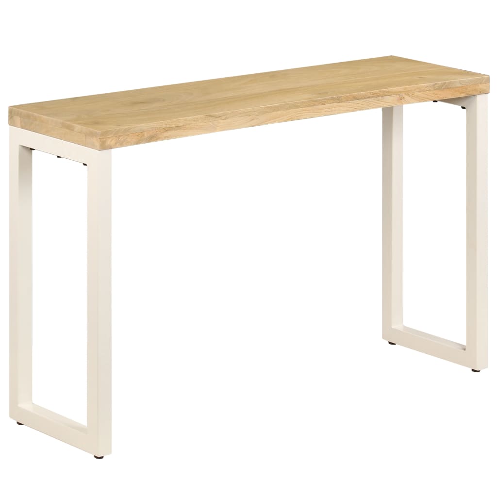 Console Table 120X35X76 Cm Solid Mango Wood And Steel