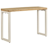 Console Table 120X35X76 Cm Solid Mango Wood And Steel