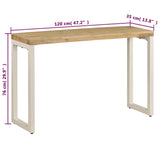 Console Table 120X35X76 Cm Solid Mango Wood And Steel