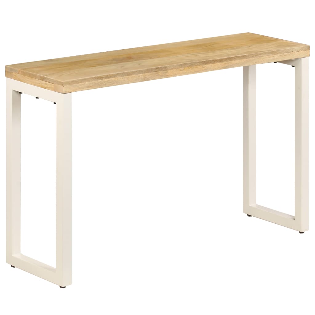 Console Table 120X35X76 Cm Solid Mango Wood And Steel