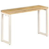 Console Table 120X35X76 Cm Solid Mango Wood And Steel
