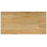 Coffee Table 100X50X35 Cm Solid Mango Wood And Steel