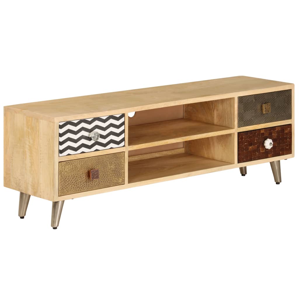 Tv Cabinet 120X30X40 Cm Solid Mango Wood
