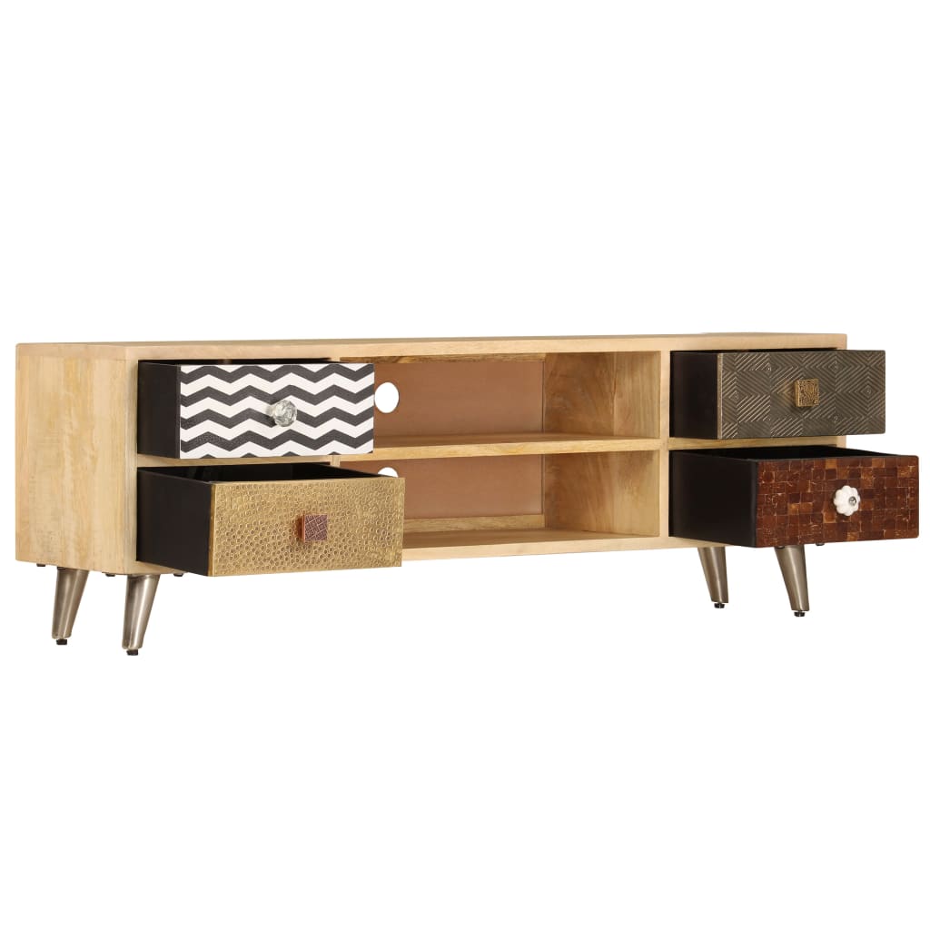 Tv Cabinet 120X30X40 Cm Solid Mango Wood