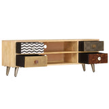 Tv Cabinet 120X30X40 Cm Solid Mango Wood