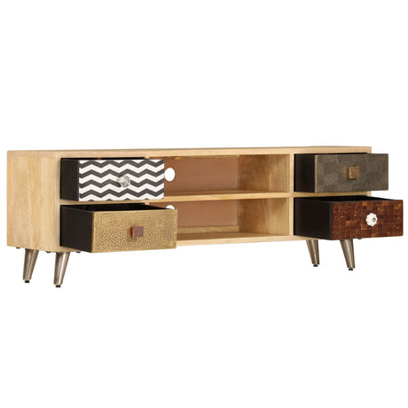 Tv Cabinet 120X30X40 Cm Solid Mango Wood